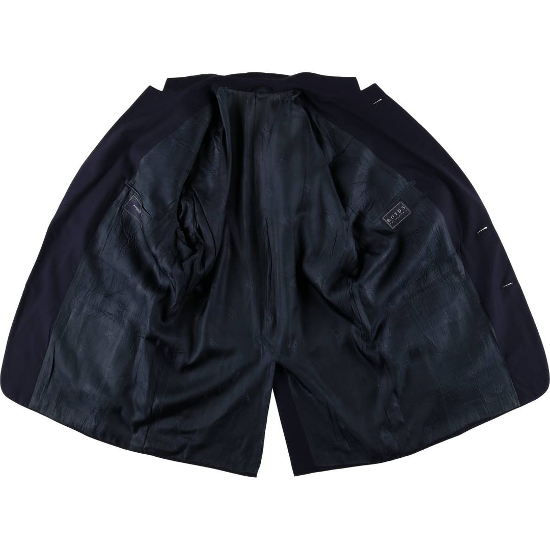 Burberry's BURBERRY LONDON Navy Blazer, Tailored Jacket, Made in USA, Men's Size XL wool navy blue type Vintage Second Hand