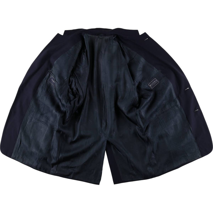 Burberry's BURBERRY LONDON Navy Blazer, Tailored Jacket, Made in USA, Men's Size XL wool navy blue type Vintage Second Hand