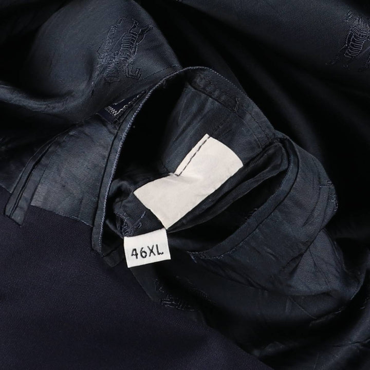 Burberry's BURBERRY LONDON Navy Blazer, Tailored Jacket, Made in USA, Men's Size XL wool navy blue type Vintage Second Hand