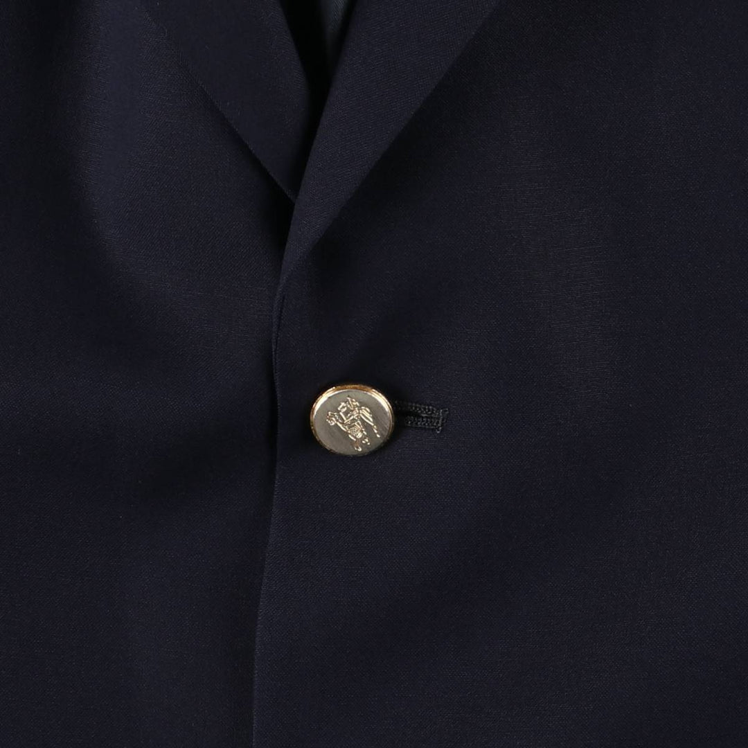 Burberry's BURBERRY LONDON Navy Blazer, Tailored Jacket, Made in USA, Men's Size XL wool navy blue type Vintage Second Hand