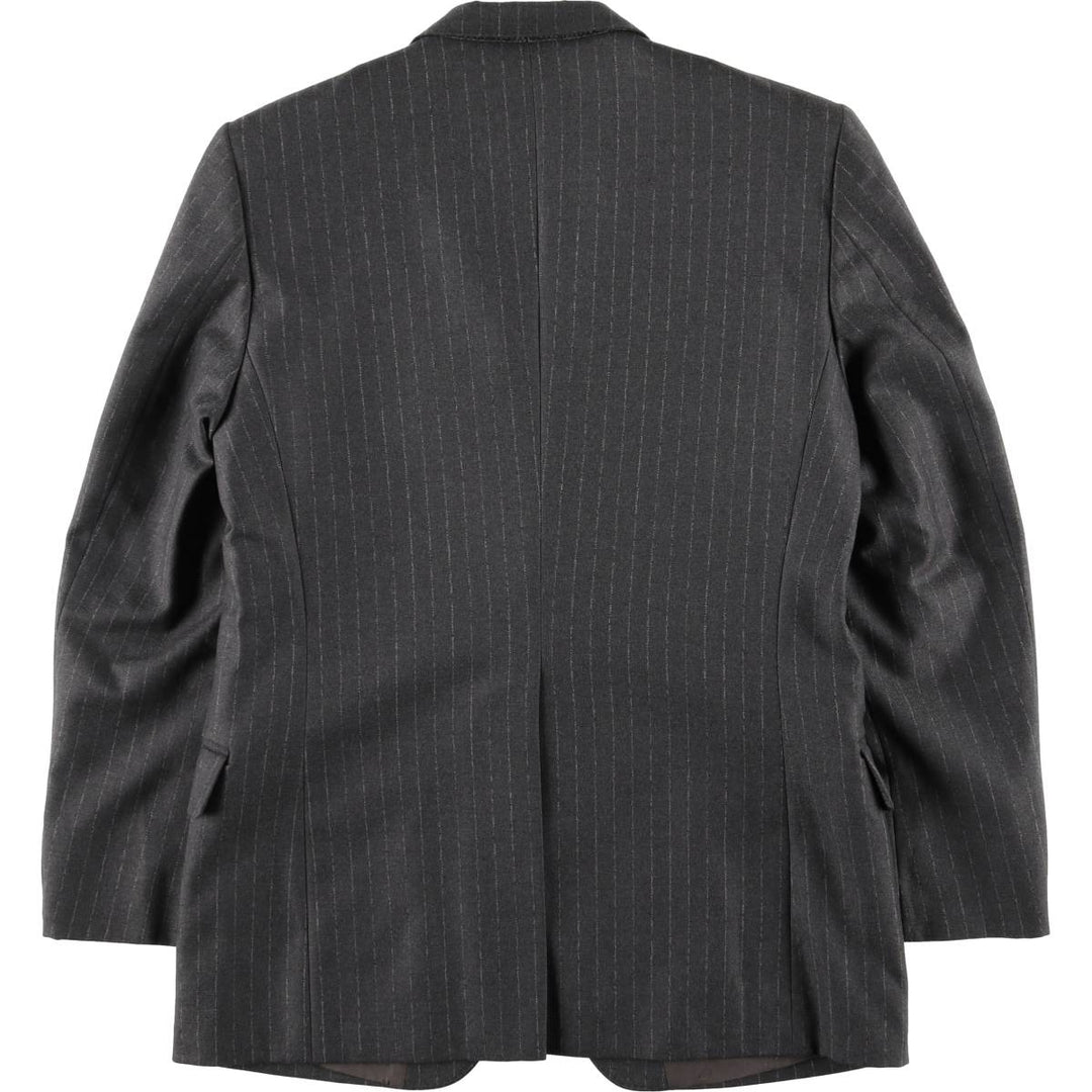 Christian Dior MONSIEUR Striped Wool Tailored Jacket, Made in England, Men's Size Small wool gray type Vintage Second Hand