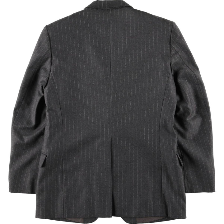 Christian Dior MONSIEUR Striped Wool Tailored Jacket, Made in England, Men's Size Small wool gray type Vintage Second Hand