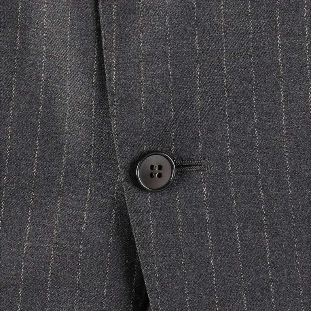 Christian Dior MONSIEUR Striped Wool Tailored Jacket, Made in England, Men's Size Small wool gray type Vintage Second Hand