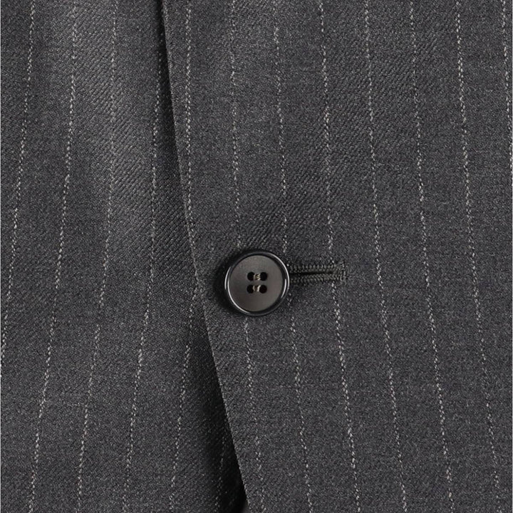 Christian Dior MONSIEUR Striped Wool Tailored Jacket, Made in England, Men's Size Small wool gray type Vintage Second Hand