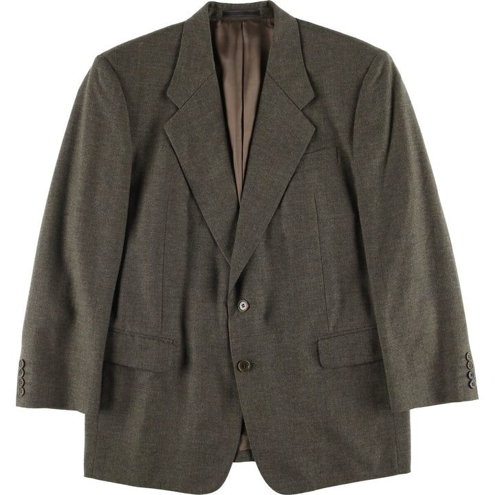 Yves Saint Laurent POUR HOMME Check Pattern Tailored Jacket, Men's Size Medium unclear Charcoal Vintage Second Hand