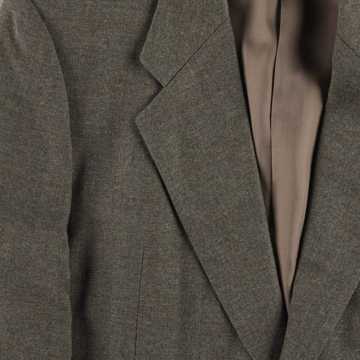 Yves Saint Laurent POUR HOMME Check Pattern Tailored Jacket, Men's Size Medium unclear Charcoal Vintage Second Hand