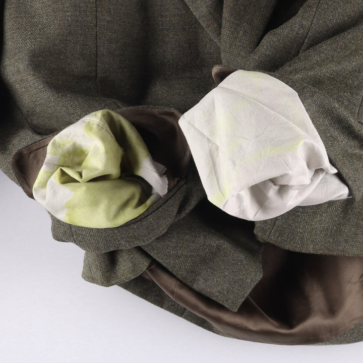 Yves Saint Laurent POUR HOMME Check Pattern Tailored Jacket, Men's Size Medium unclear Charcoal Vintage Second Hand