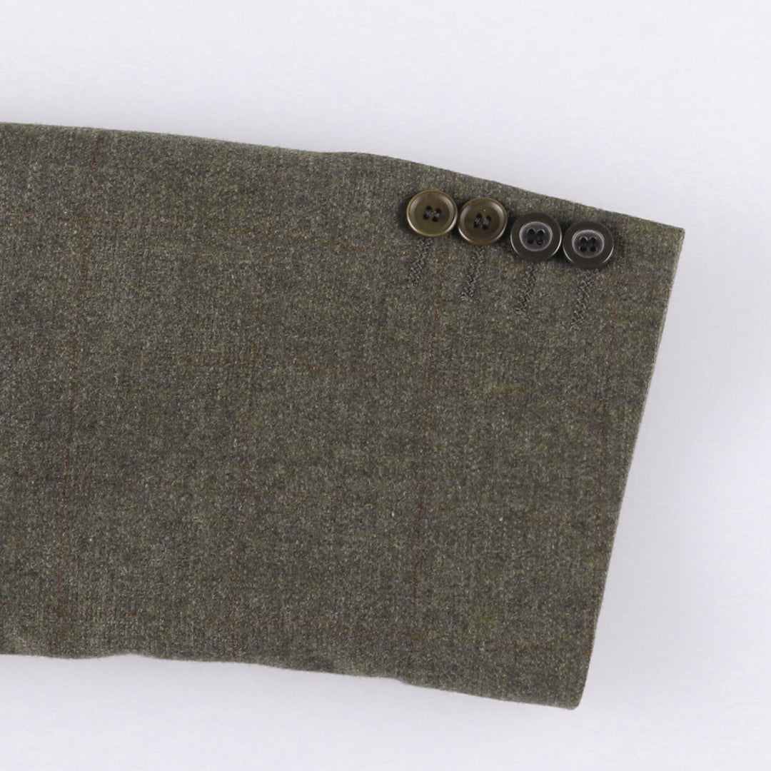 Yves Saint Laurent POUR HOMME Check Pattern Tailored Jacket, Men's Size Medium unclear Charcoal Vintage Second Hand