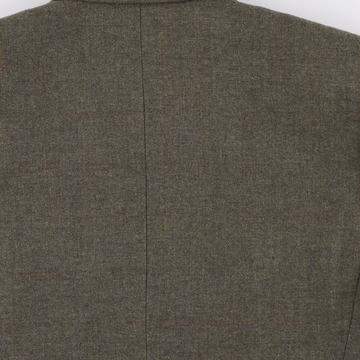 Yves Saint Laurent POUR HOMME Check Pattern Tailored Jacket, Men's Size Medium unclear Charcoal Vintage Second Hand