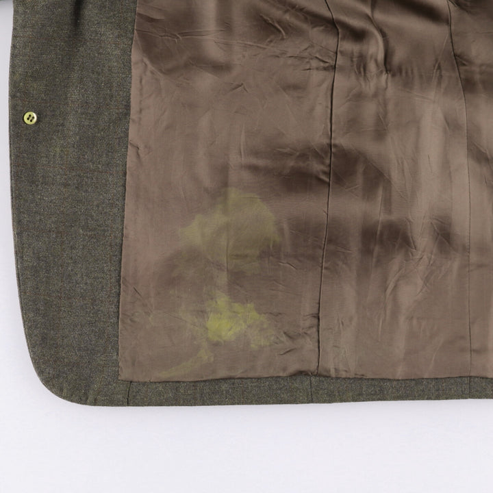 Yves Saint Laurent POUR HOMME Check Pattern Tailored Jacket, Men's Size Medium unclear Charcoal Vintage Second Hand