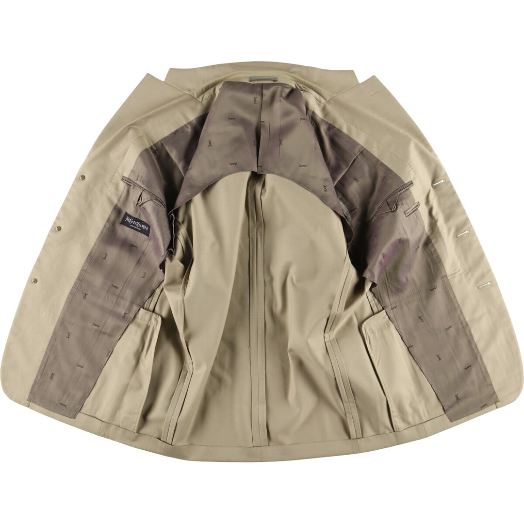 Yves Saint Laurent POUR HOMME tailored jacket, men's size L unclear Beige type Vintage Second Hand