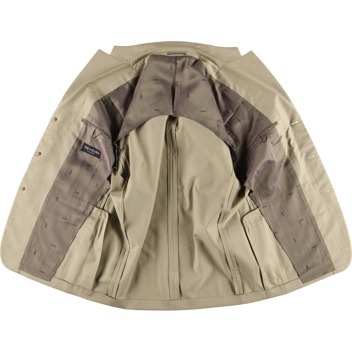 Yves Saint Laurent POUR HOMME tailored jacket, men's size L unclear Beige type Vintage Second Hand