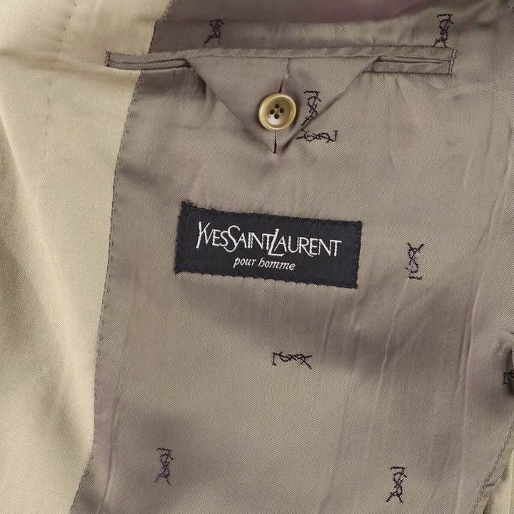 Yves Saint Laurent POUR HOMME tailored jacket, men's size L unclear Beige type Vintage Second Hand