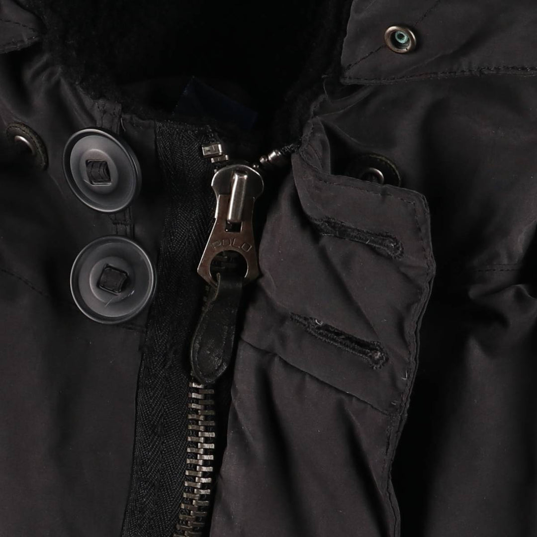 Ralph Lauren POLO by Ralph Lauren Down Parka, Men's Size L polyester black type Vintage Second Hand