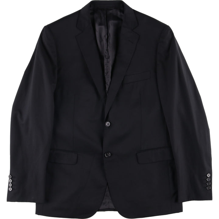 Balmain Slim Fit Wool Tailored Jacket, Men's Size M wool black type Vintage Second Hand