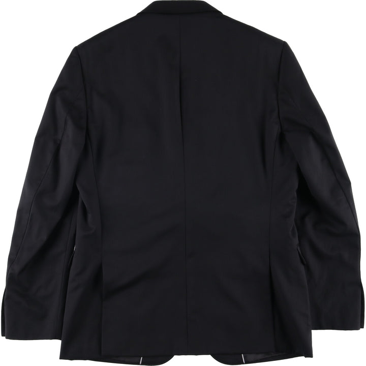 Balmain Slim Fit Wool Tailored Jacket, Men's Size M wool black type Vintage Second Hand