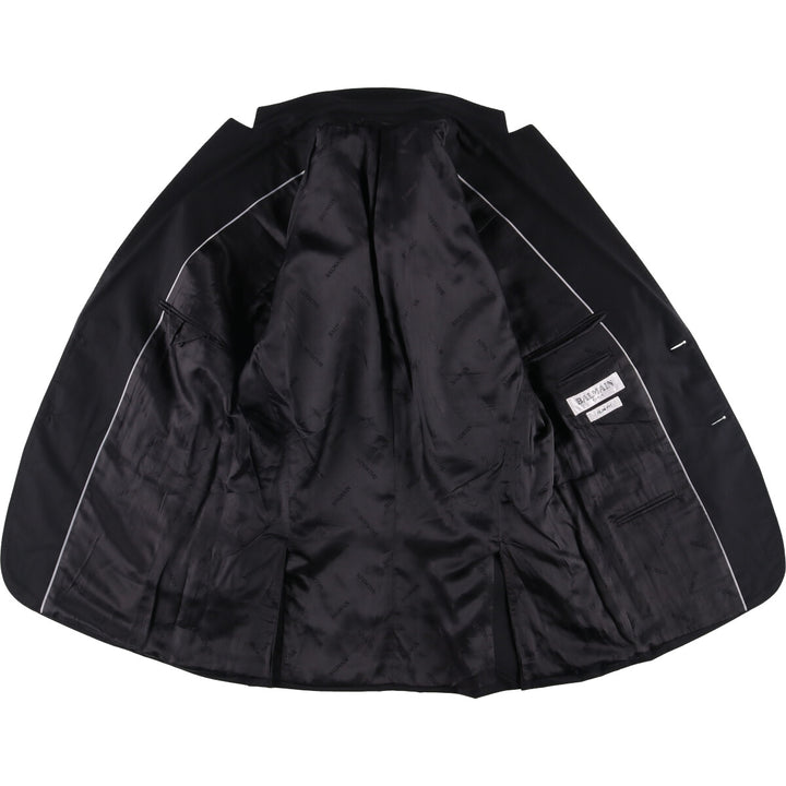 Balmain Slim Fit Wool Tailored Jacket, Men's Size M wool black type Vintage Second Hand