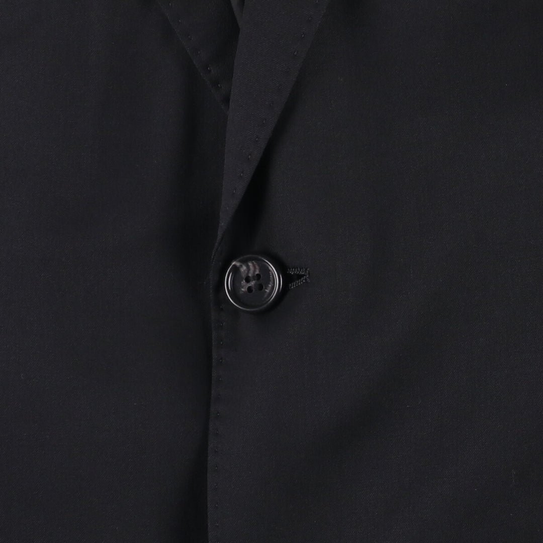 Balmain Slim Fit Wool Tailored Jacket, Men's Size M wool black type Vintage Second Hand