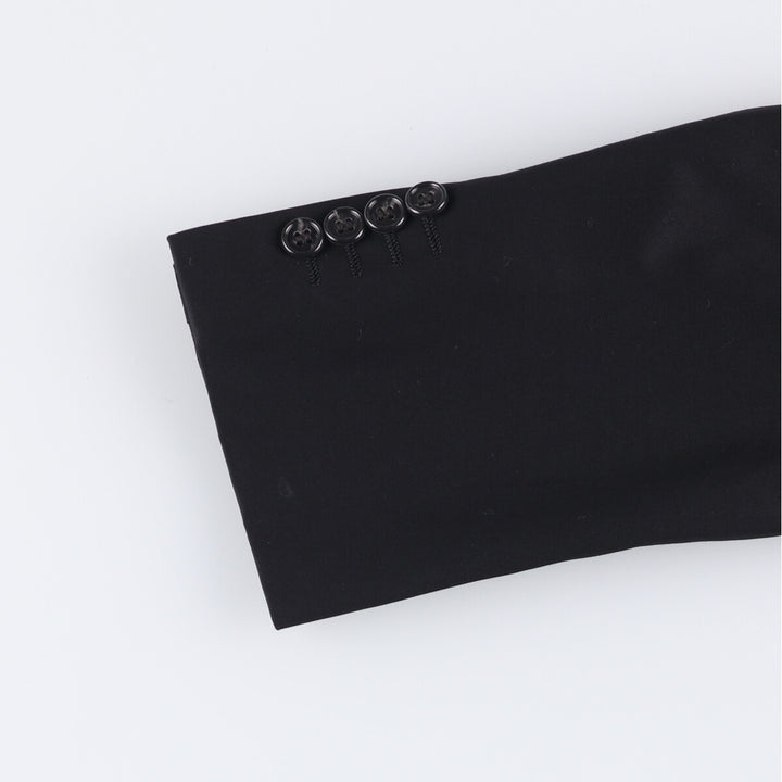 Balmain Slim Fit Wool Tailored Jacket, Men's Size M wool black type Vintage Second Hand