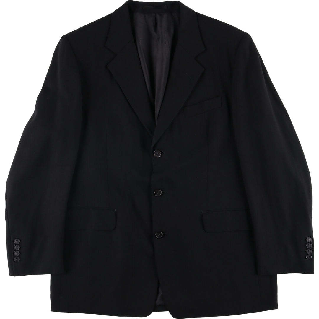 Yves Saint Laurent POUR HOMME wool tailored jacket, men's size L wool black type Vintage Second Hand