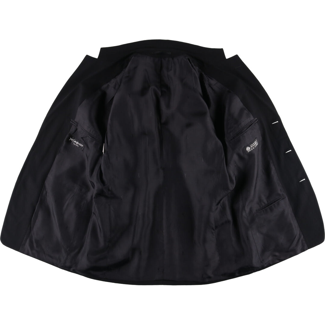 Yves Saint Laurent POUR HOMME wool tailored jacket, men's size L wool black type Vintage Second Hand