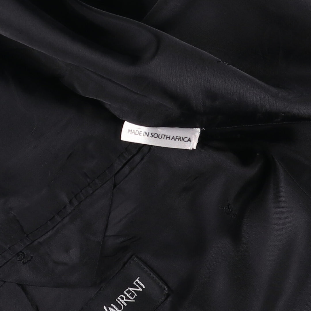 Yves Saint Laurent POUR HOMME wool tailored jacket, men's size L wool black type Vintage Second Hand