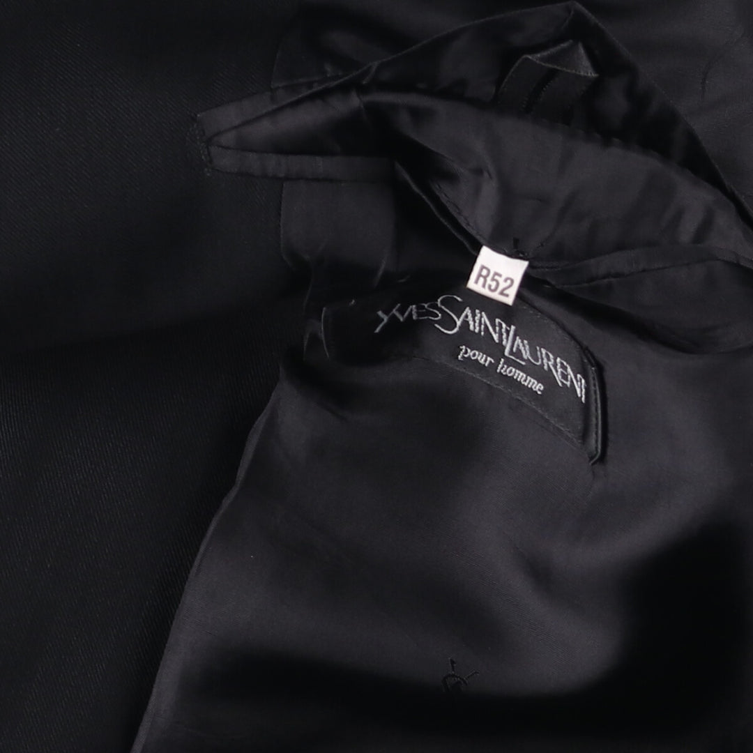 Yves Saint Laurent POUR HOMME wool tailored jacket, men's size L wool black type Vintage Second Hand