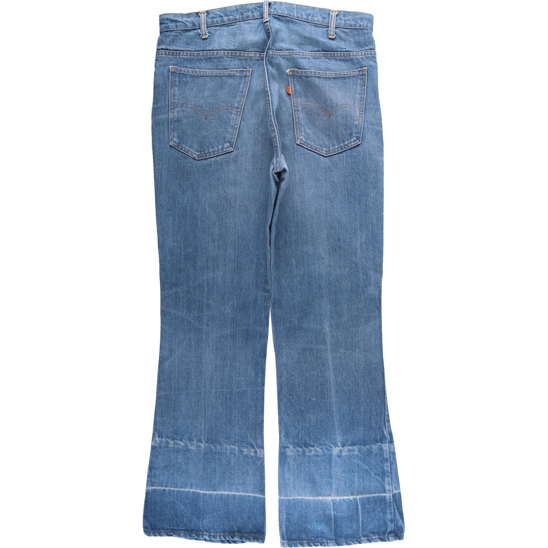 Vintage 70s-80'S Levi's Orange Tab Bootcut Denim Pants, Men's Size 34 unclear blue type Vintage Second Hand