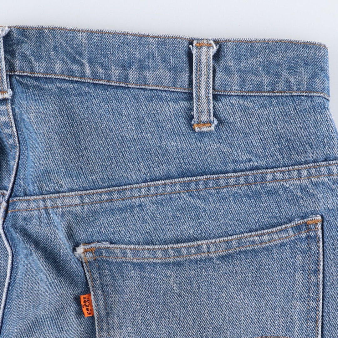 Vintage 70s-80'S Levi's Orange Tab Bootcut Denim Pants, Men's Size 34 unclear blue type Vintage Second Hand