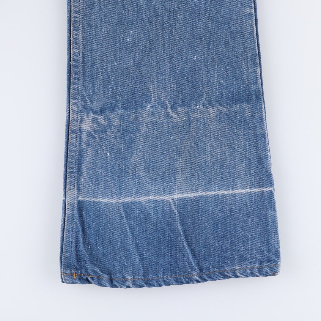 Vintage 70s-80'S Levi's Orange Tab Bootcut Denim Pants, Men's Size 34 unclear blue type Vintage Second Hand