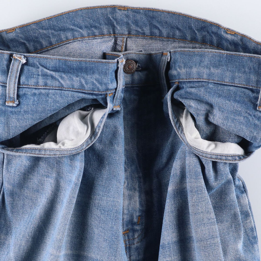 Vintage 70s-80'S Levi's Orange Tab Bootcut Denim Pants, Men's Size 34 unclear blue type Vintage Second Hand