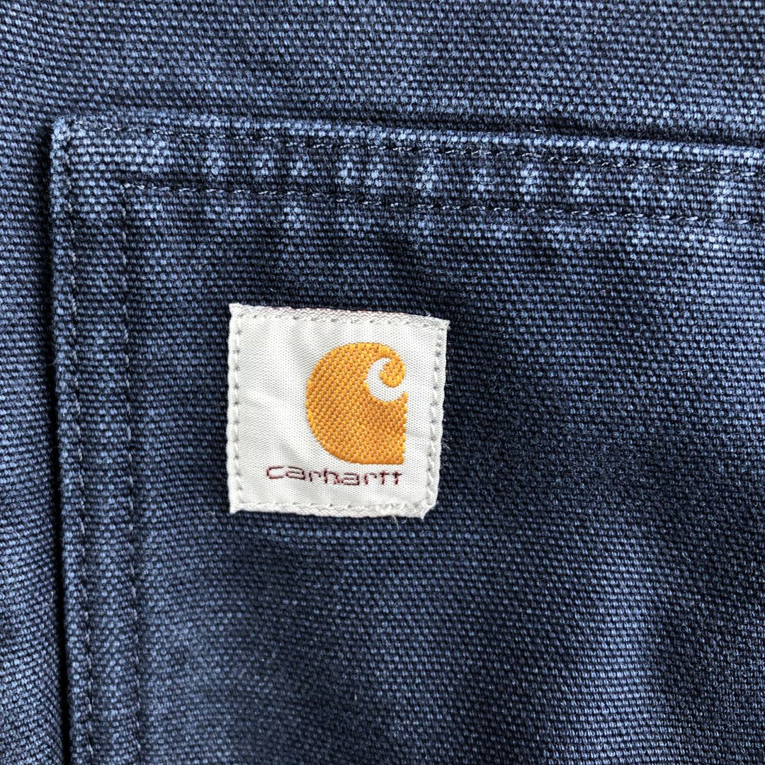 Carhartt Active Jacket, Padded Duck Full-Zip Hoodie, Women's, XXL cotton navy blue type Vintage Second Hand
