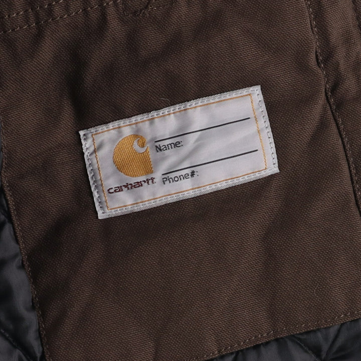 Carhartt Active Jacket, Padded Duck Full-Zip Hoodie, Women's, Size XL cotton brown type Vintage Second Hand