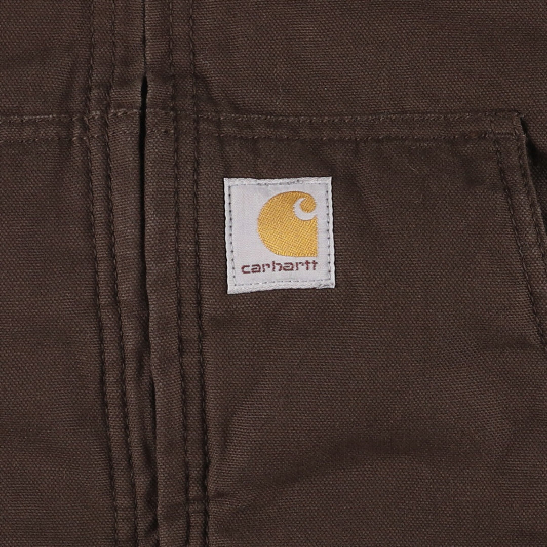 Carhartt Active Jacket, Padded Duck Full-Zip Hoodie, Women's, Size XL cotton brown type Vintage Second Hand