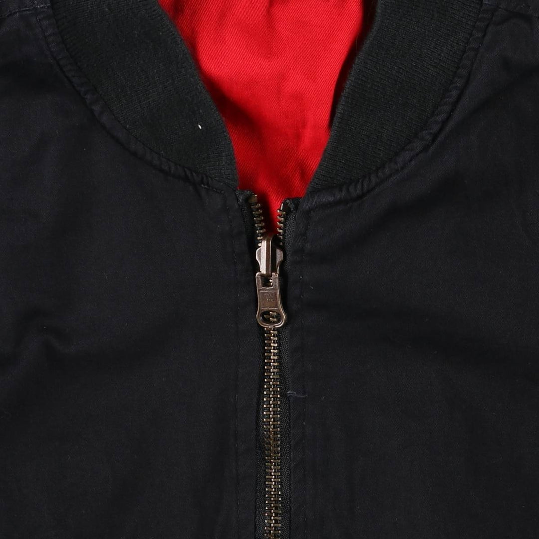 90'S Marlboro reversible cotton jacket with back logo, size M cotton black type Vintage Second Hand