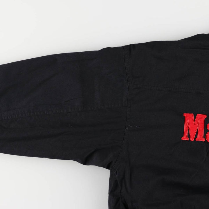 90'S Marlboro reversible cotton jacket with back logo, size M cotton black type Vintage Second Hand