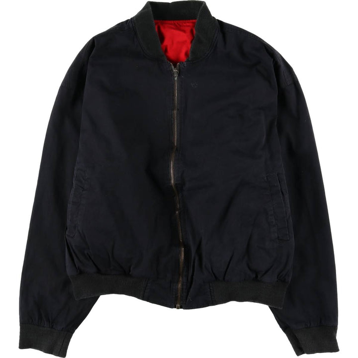 90'S Marlboro reversible cotton jacket with back logo, size M cotton black type Vintage Second Hand