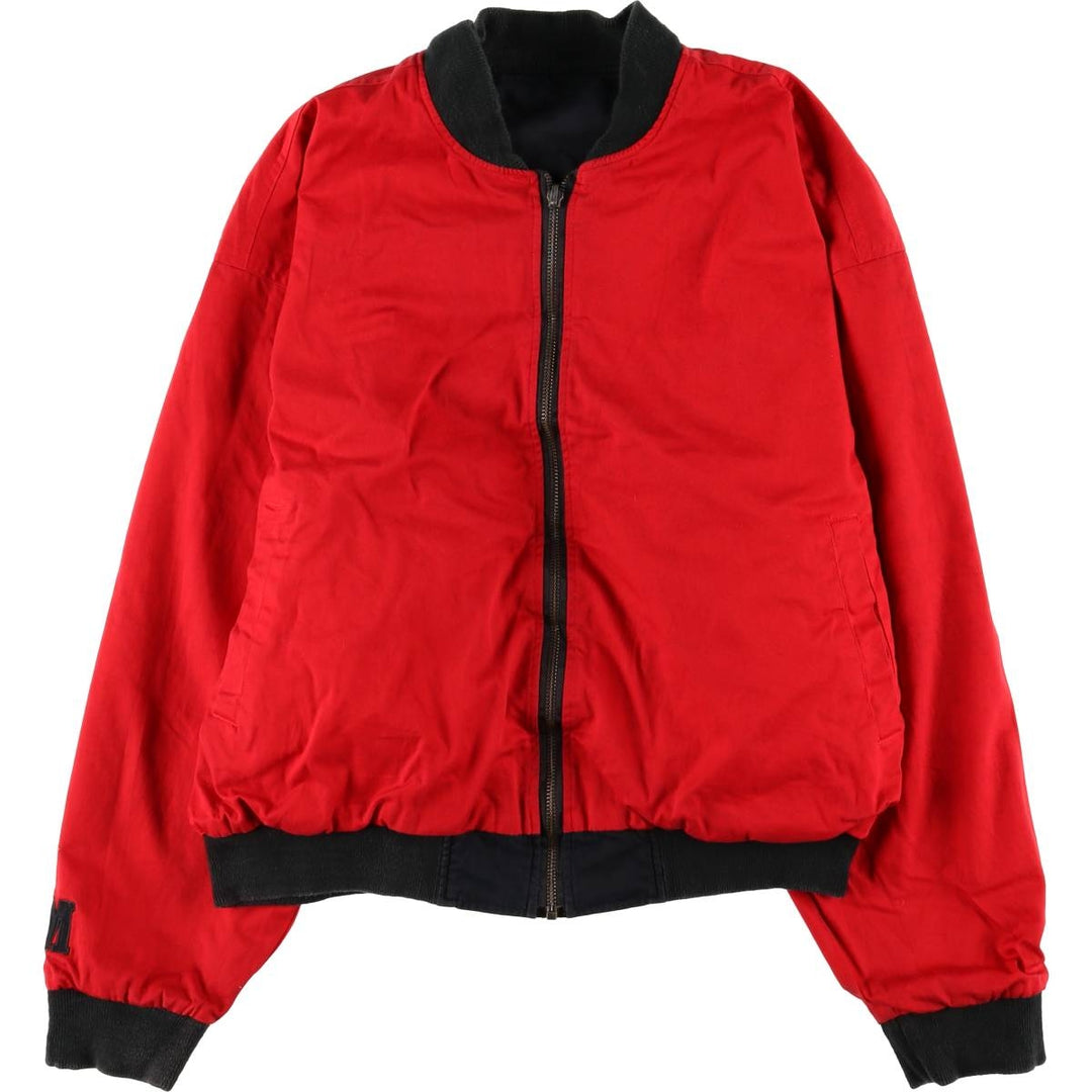 90'S Marlboro reversible cotton jacket with back logo, size M cotton black type Vintage Second Hand