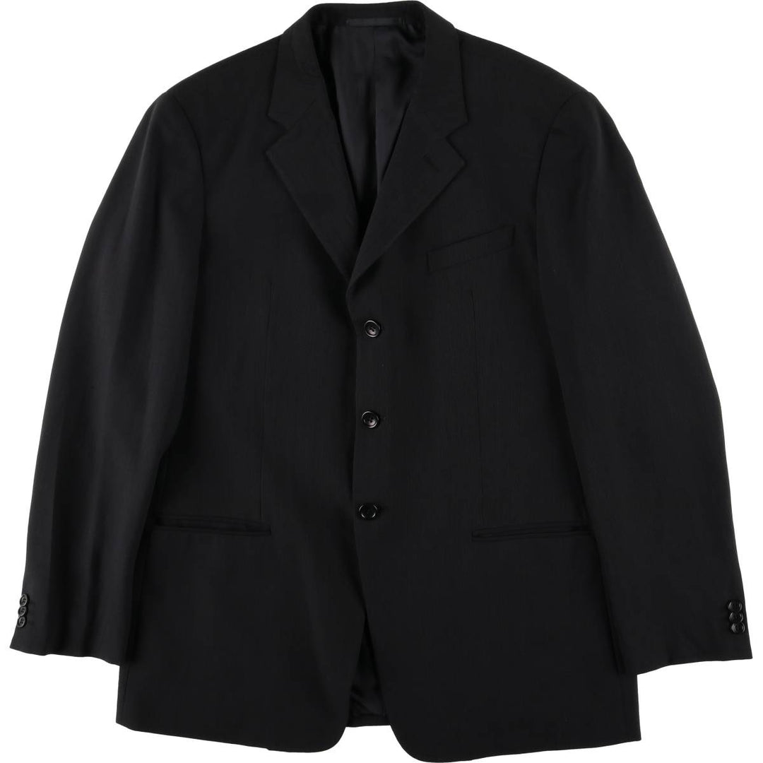 Armani ARMANI COLLEZIONI wool tailored jacket, made in Italy, men's size L wool black type Vintage Second Hand