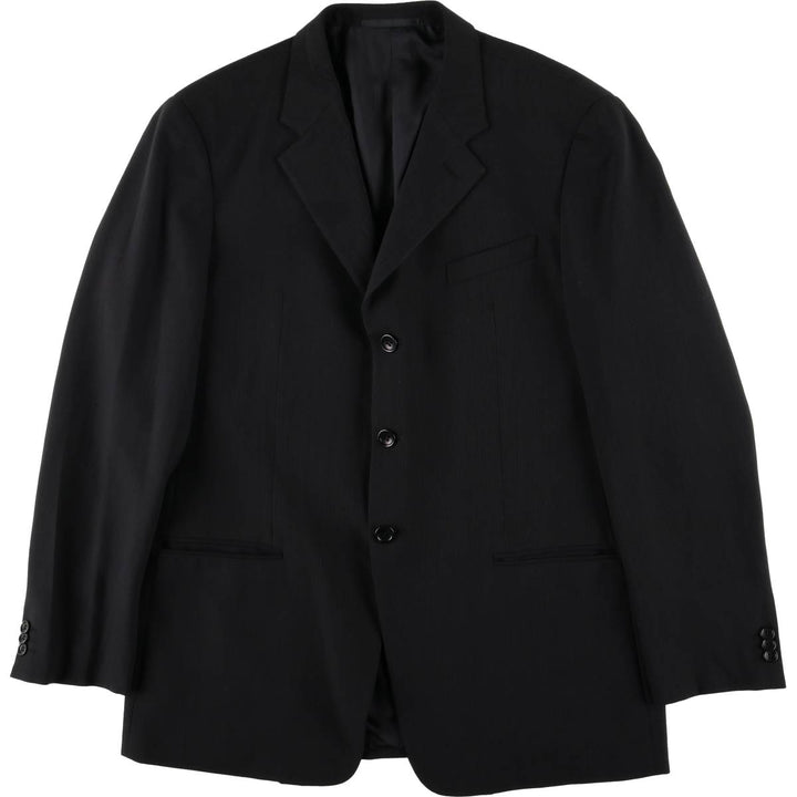 Armani ARMANI COLLEZIONI wool tailored jacket, made in Italy, men's size L wool black type Vintage Second Hand