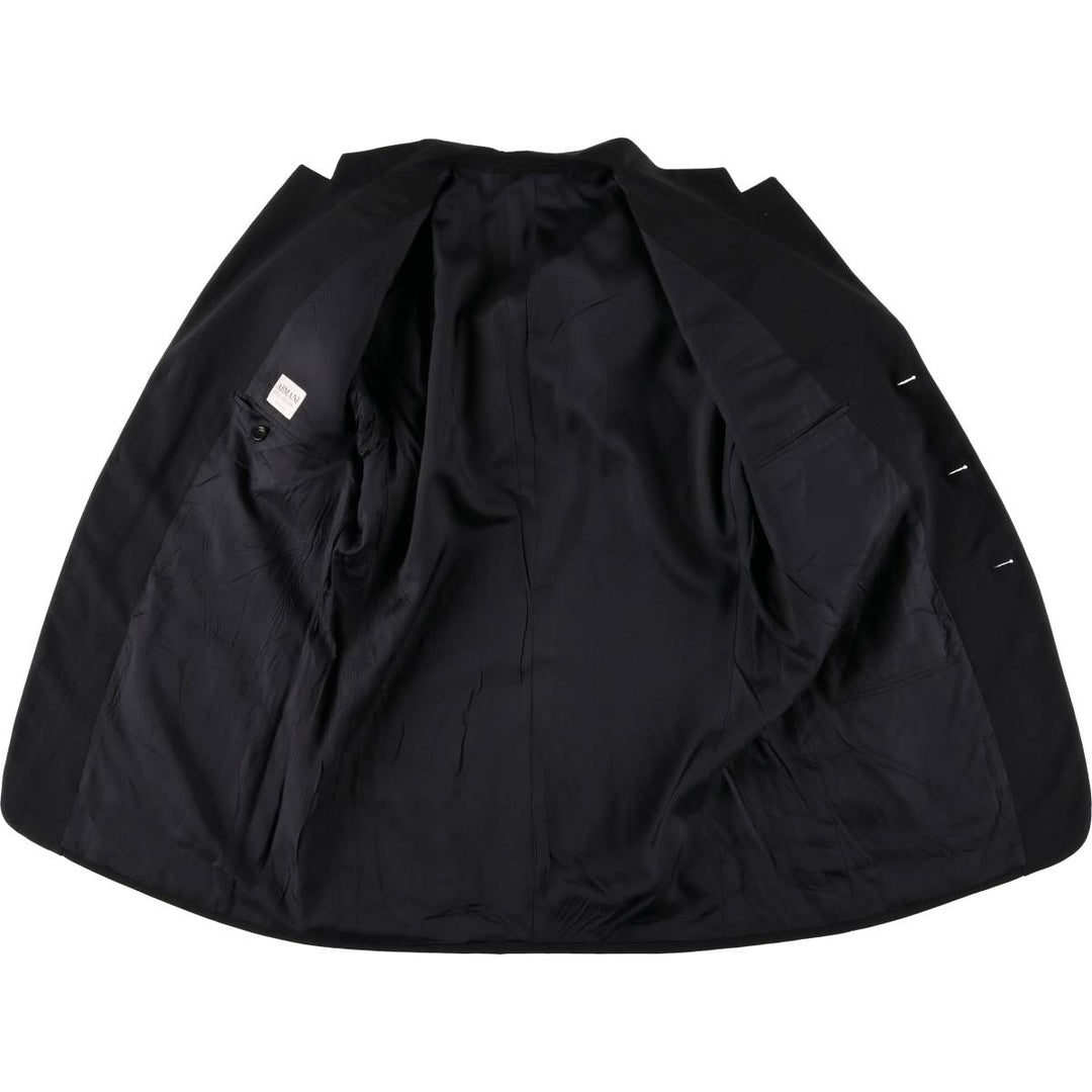 Armani ARMANI COLLEZIONI wool tailored jacket, made in Italy, men's size L wool black type Vintage Second Hand