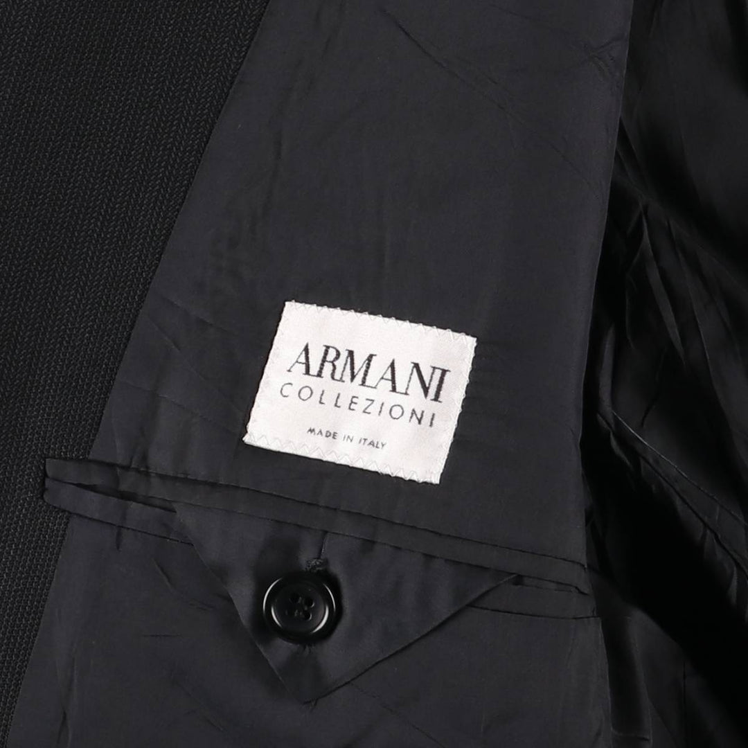 Armani ARMANI COLLEZIONI wool tailored jacket, made in Italy, men's size L wool black type Vintage Second Hand