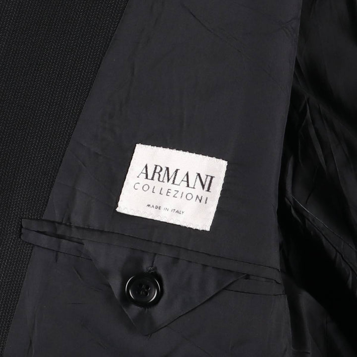 Armani ARMANI COLLEZIONI wool tailored jacket, made in Italy, men's size L wool black type Vintage Second Hand