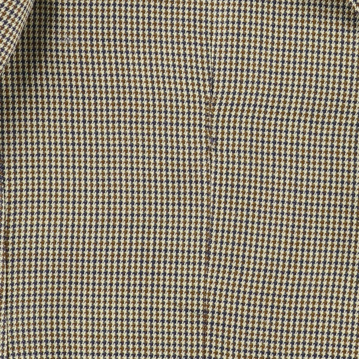 Burberry's Houndstooth Pattern Wool Tailored Jacket, Men's Size L wool gray type Vintage Second Hand