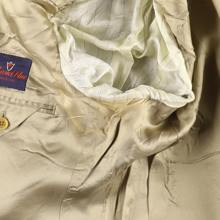 Burberry's Houndstooth Pattern Wool Tailored Jacket, Men's Size L wool gray type Vintage Second Hand