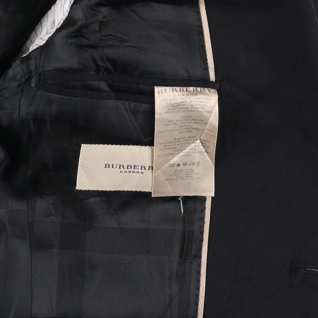 Burberry's BURBERRY LONDON wool tailored jacket, made in Italy, men's size M wool black type Vintage Second Hand