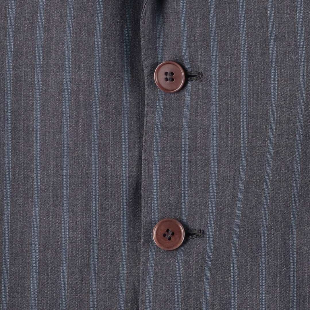 Paul Smith LONDON Striped Wool Tailored Jacket, Made in Italy, Men's Size Small wool gray type Vintage Second Hand