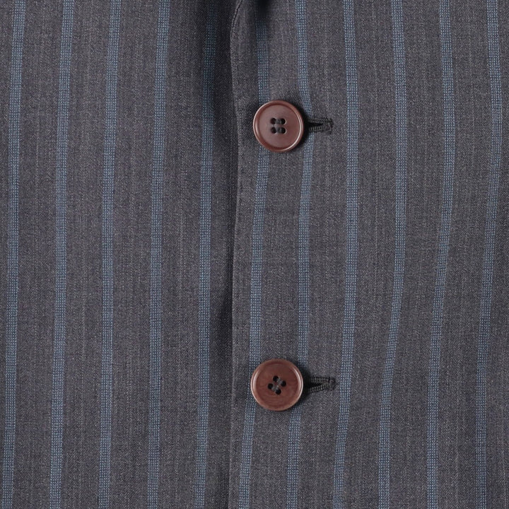 Paul Smith LONDON Striped Wool Tailored Jacket, Made in Italy, Men's Size Small wool gray type Vintage Second Hand