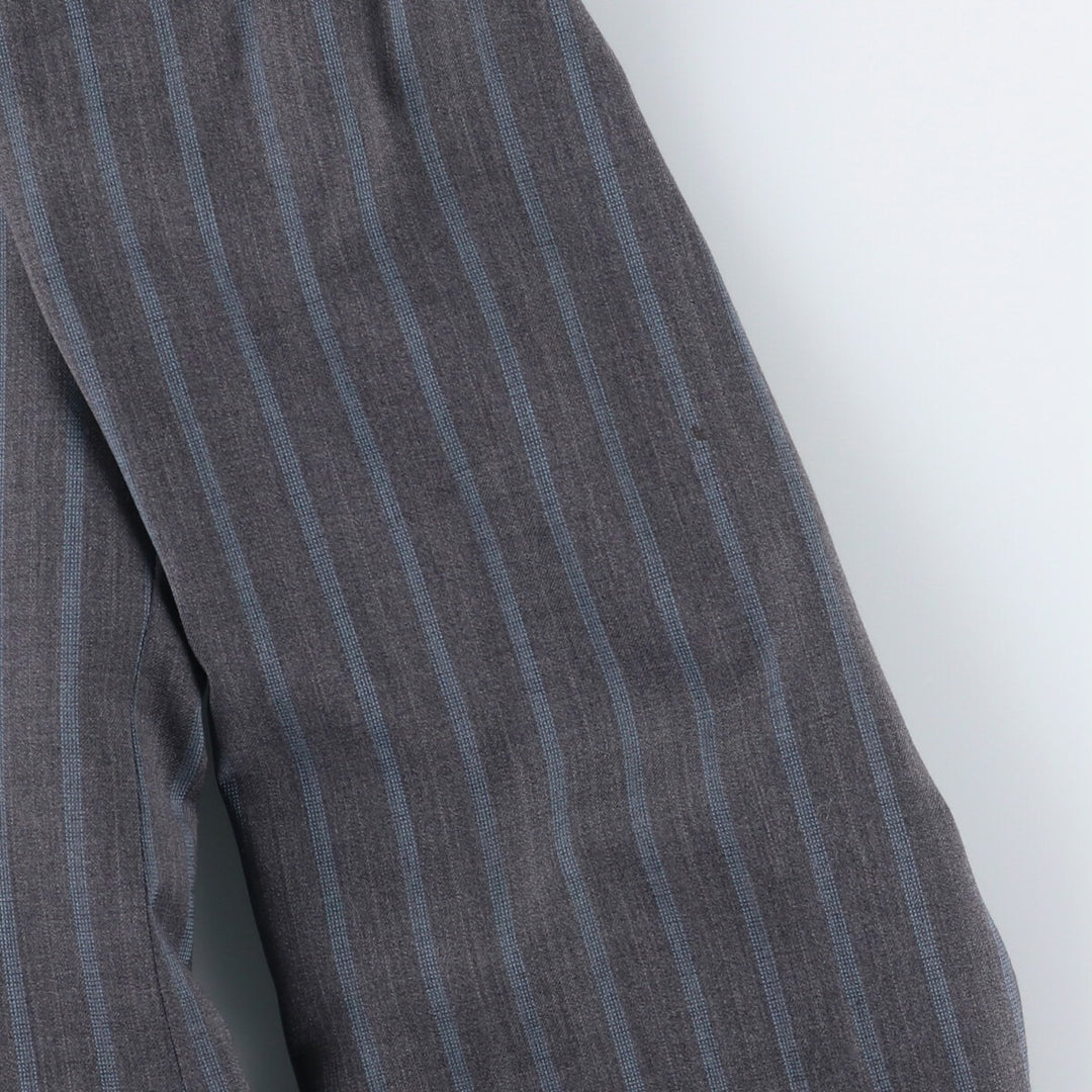 Paul Smith LONDON Striped Wool Tailored Jacket, Made in Italy, Men's Size Small wool gray type Vintage Second Hand
