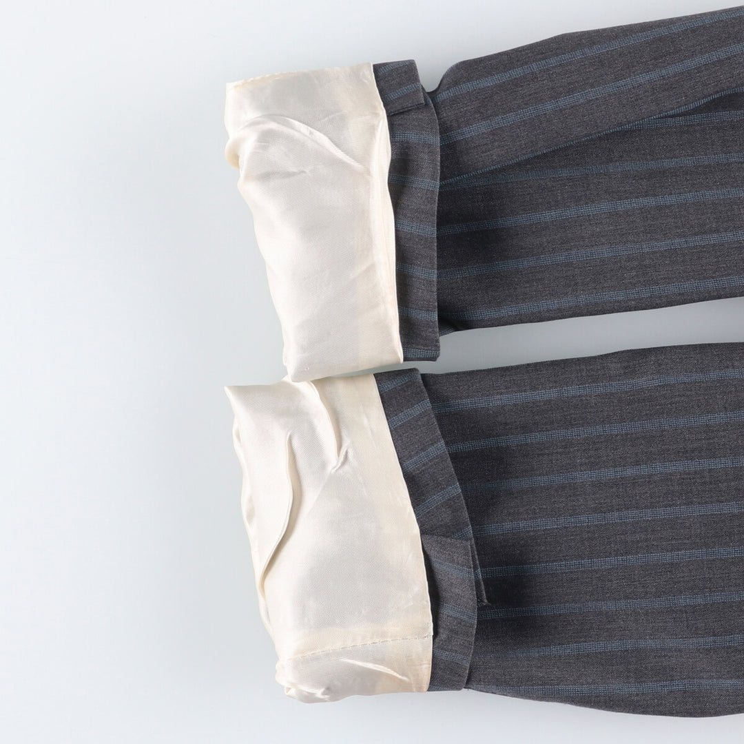 Paul Smith LONDON Striped Wool Tailored Jacket, Made in Italy, Men's Size Small wool gray type Vintage Second Hand